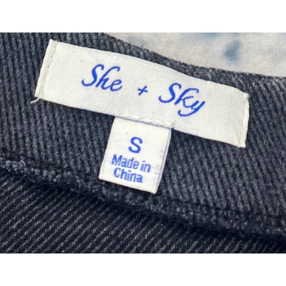 SHE AND SKY CORDUROY MINI SKIRT - CHARCOAL GREY Size Small